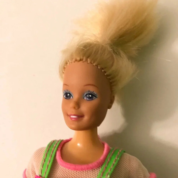 Vintage Barbie Doll With Sticker Craze Dress Mattel Philippines Spotted Legs TLC - Picture 3 of 16